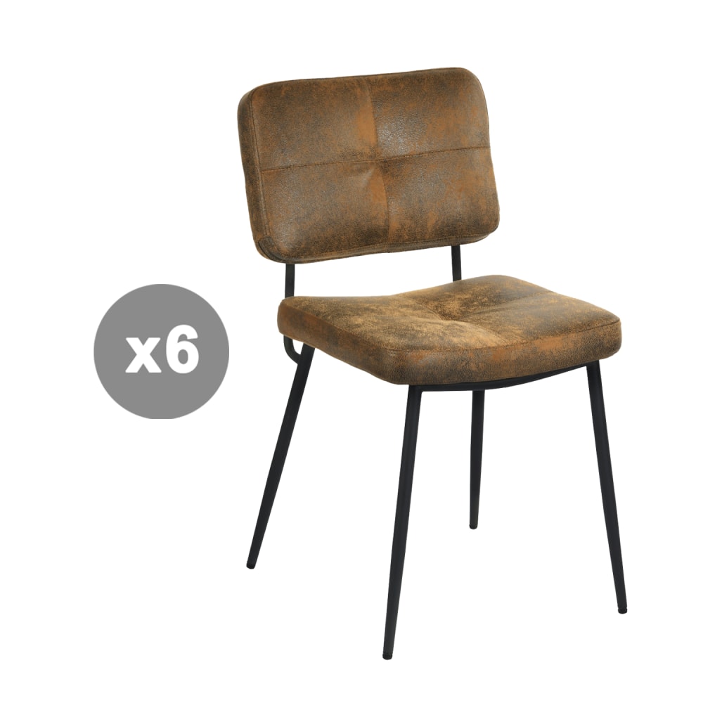 Lot de 6 chaises style - retro
