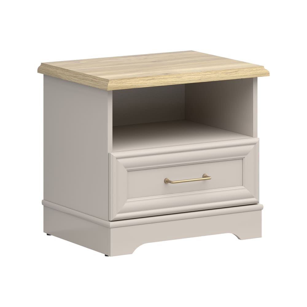 Table de chevet 1 tiroir stratifiés beige