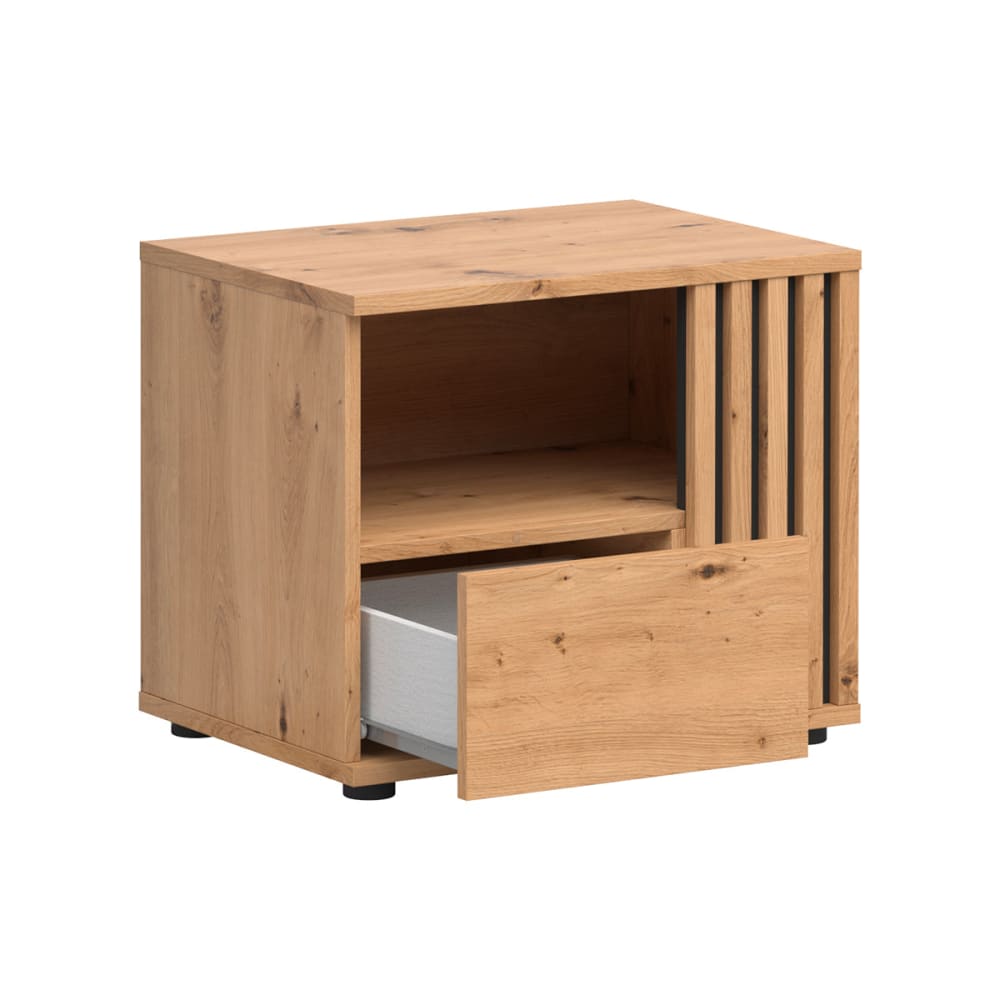Nachttisch 1 Schublade rechts Spanplatten Laminat Holz - Maisons