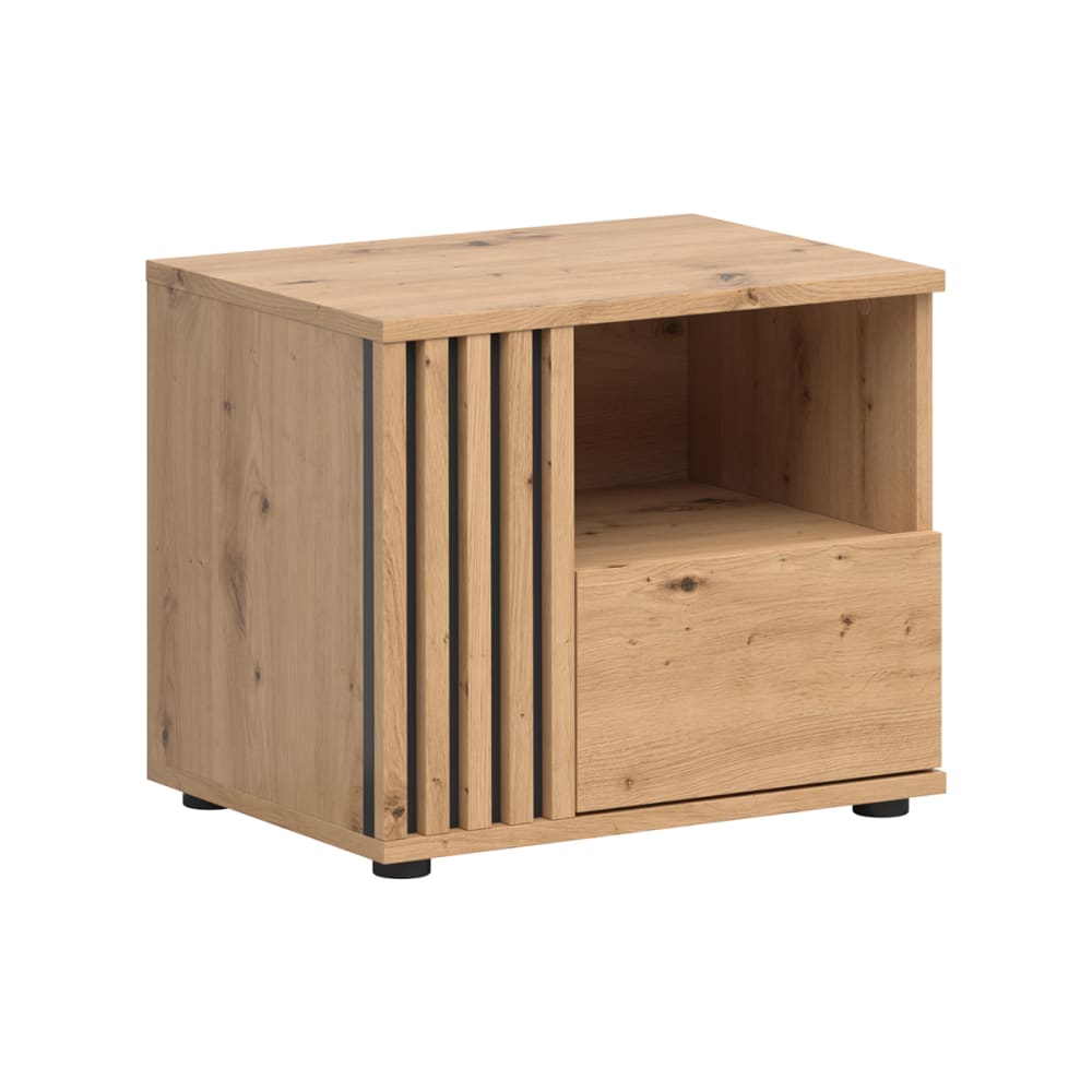 Table de chevet 1 tiroir gauche stratifiés beige