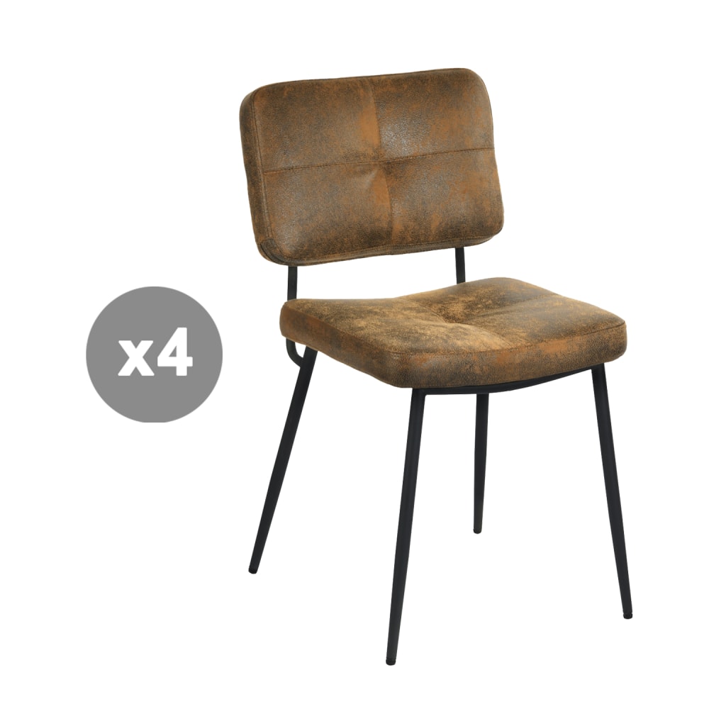 Lot de 4 chaises style