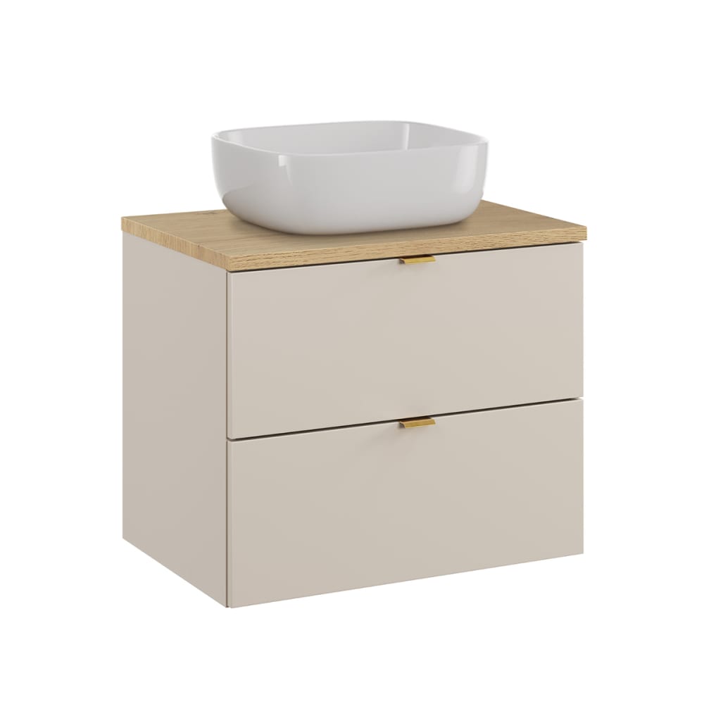 Meuble vasque stratifiés beige