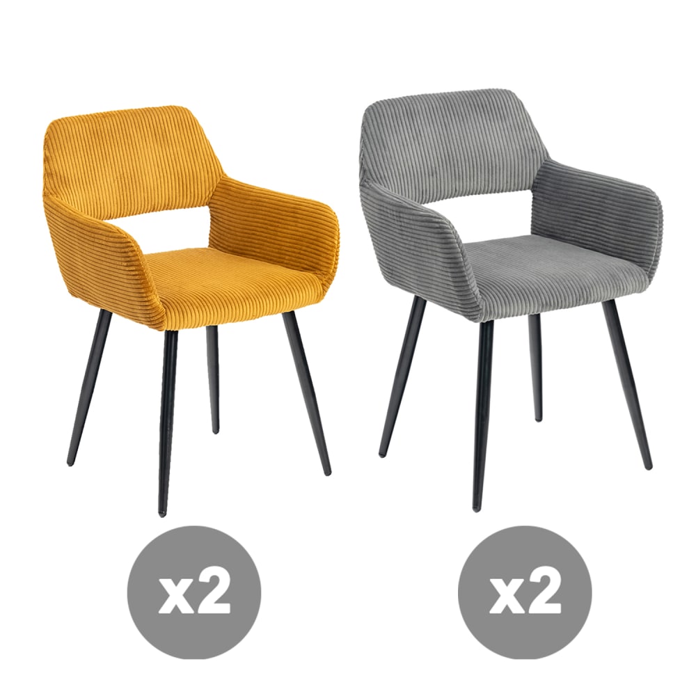 Lot 4 chaises salle