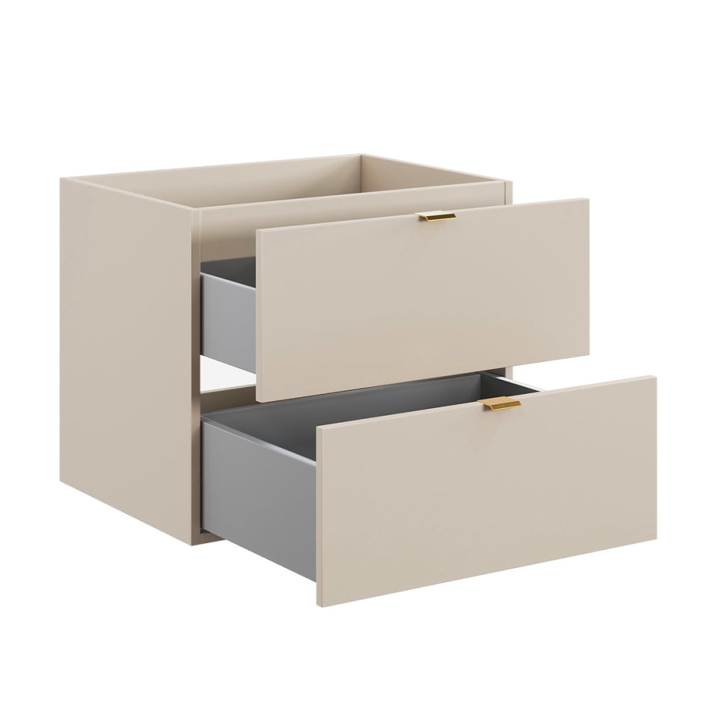 Waschtischunterschrank 120cm Melaminbeschichtete Platten Kaschmir