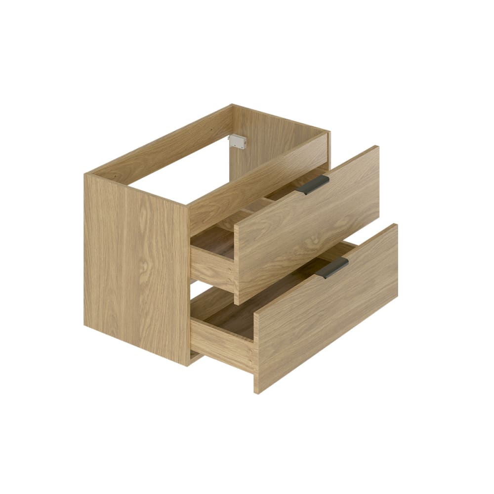 Waschtischunterschrank 80cm Waschtisch Melamin Holz - Maisons Du