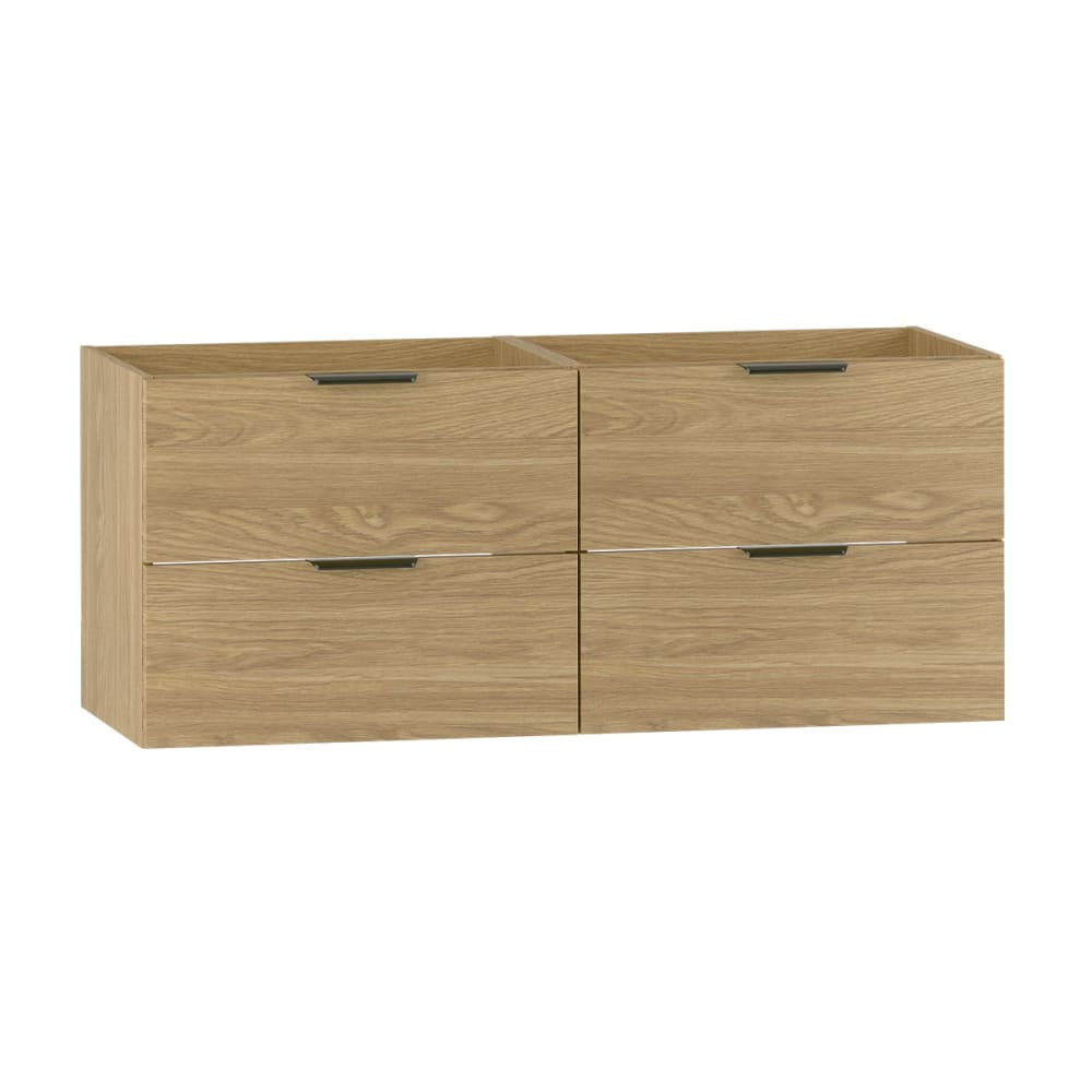 Petits meubles Waschtischunterschrank 120cm Melamin Holz Braun Spanplatte