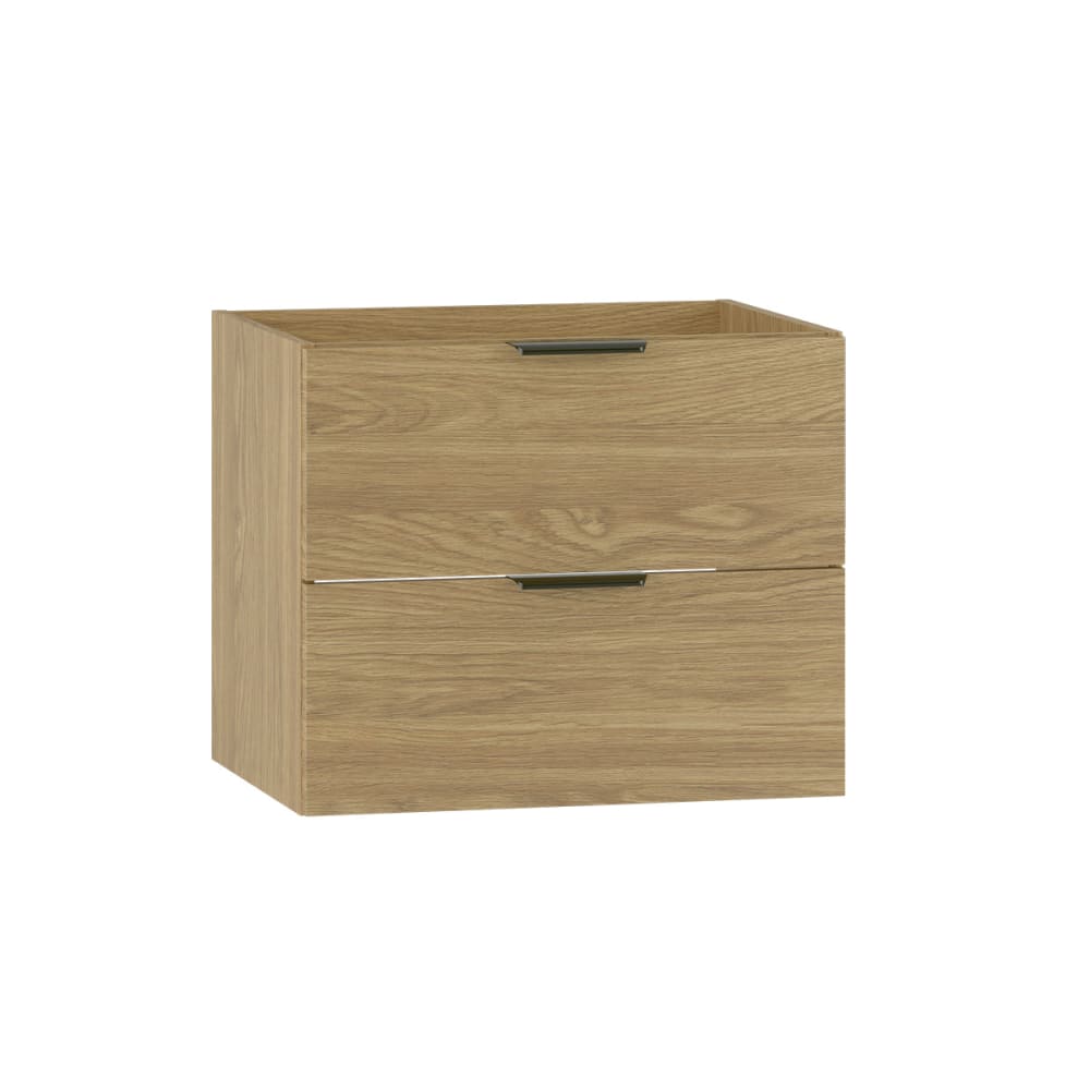 Petits meubles Waschtischunterschrank 60cm Melamin Holz Braun Spanplatte
