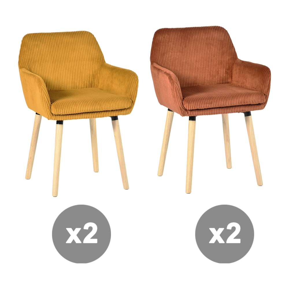 Lot de 4 chaises salle