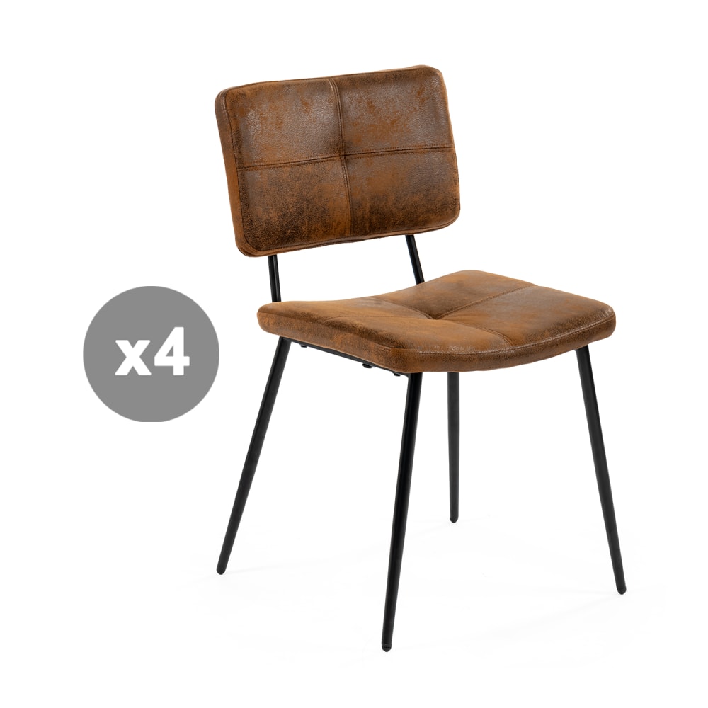 Lot de 4 chaises retro
