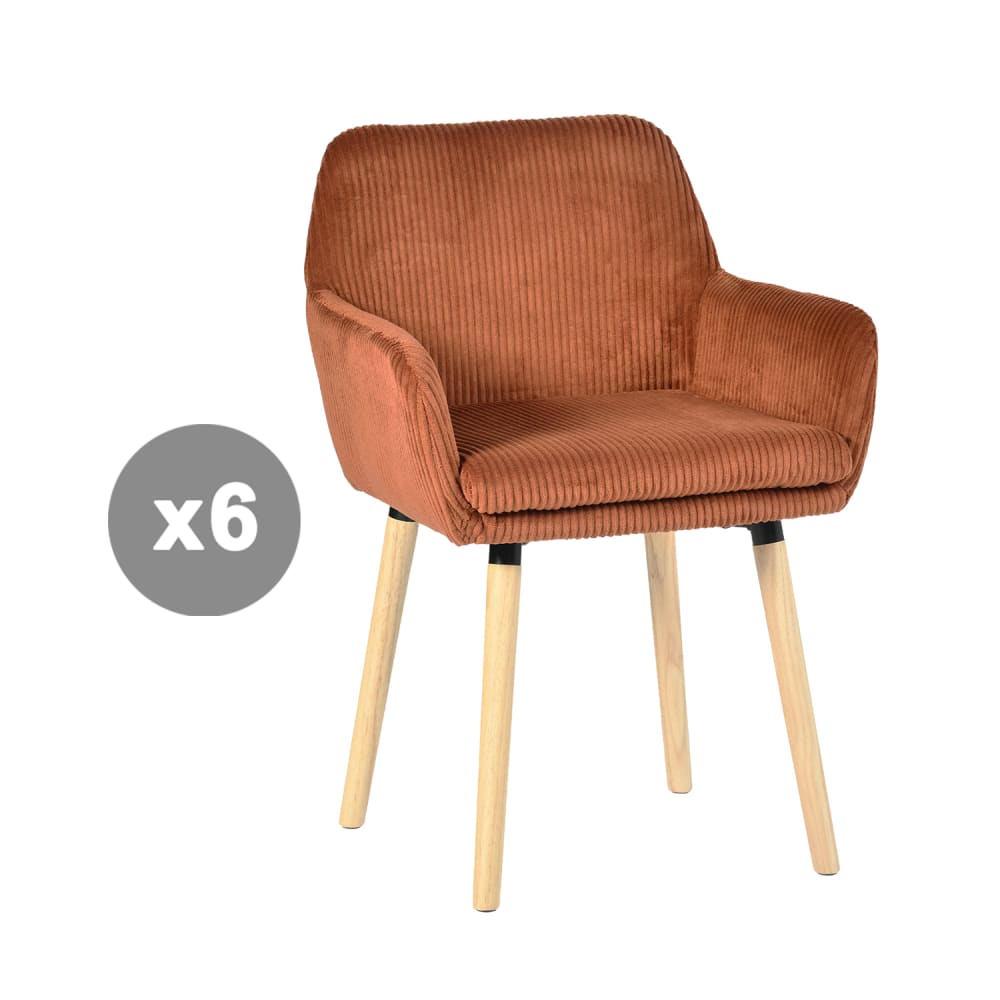 Lot de 6 chaises salle