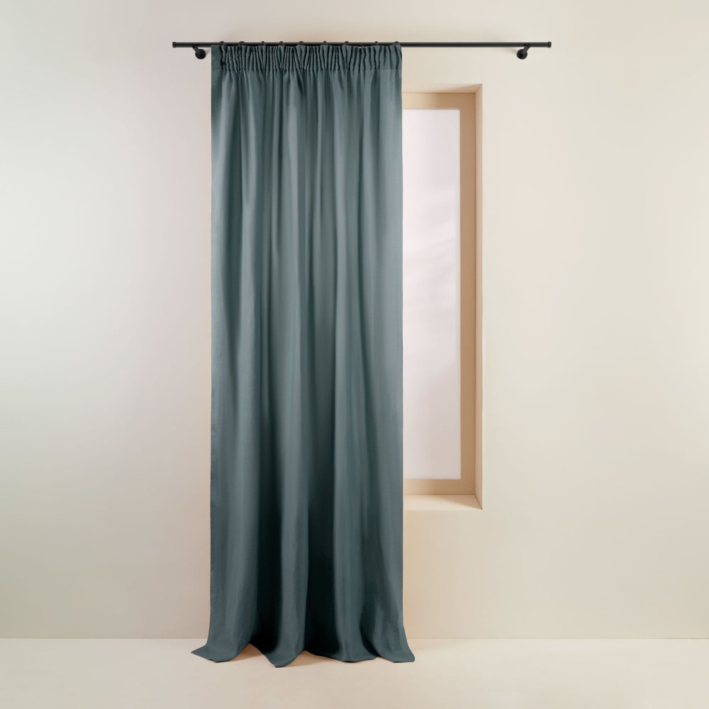 rideau en lin vert 200x280