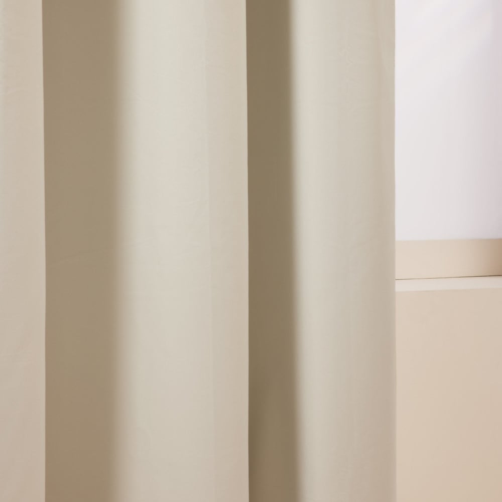 Doublure à galon fronceur occultante beige 350x280 cm