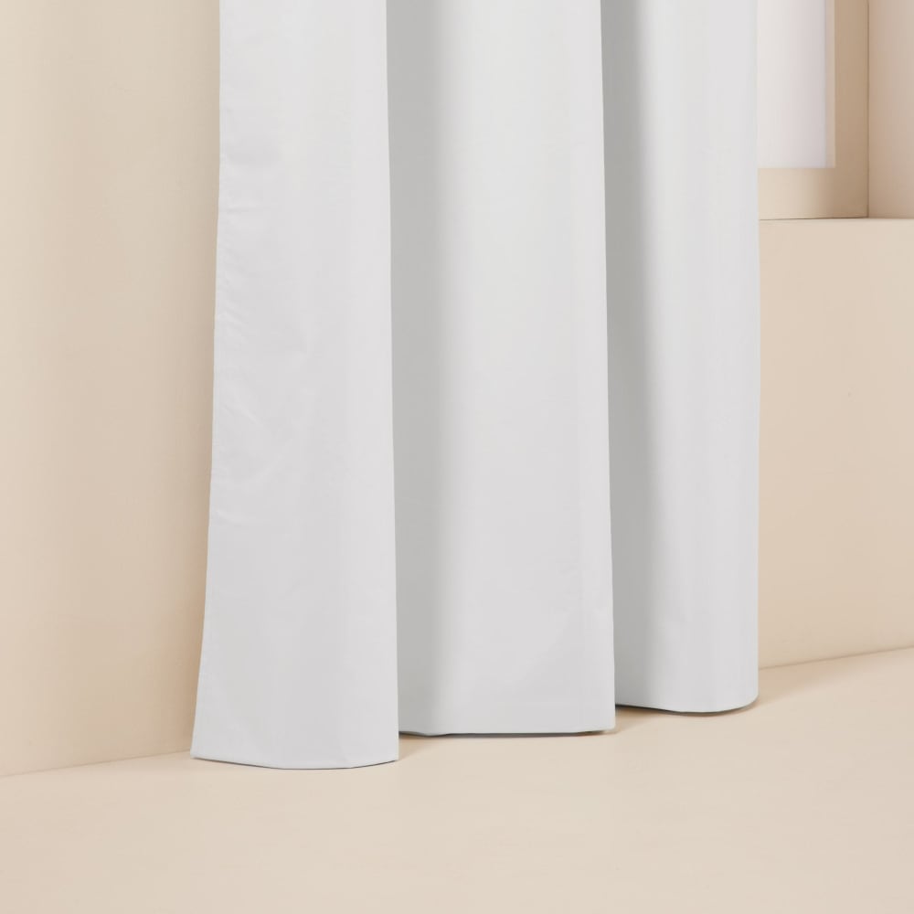 Doublure à galon fronceur occultante blanc 200x280 cm