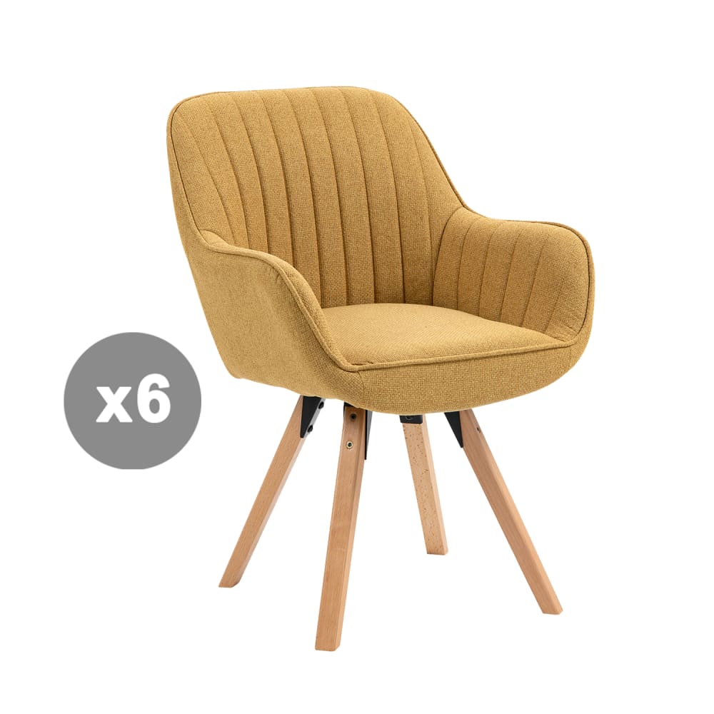 Lot 6 chaises salle