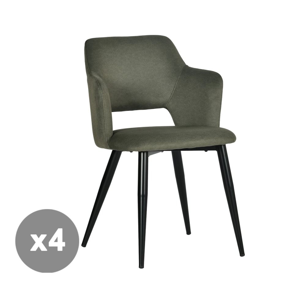 Lot de 4 chaises salle