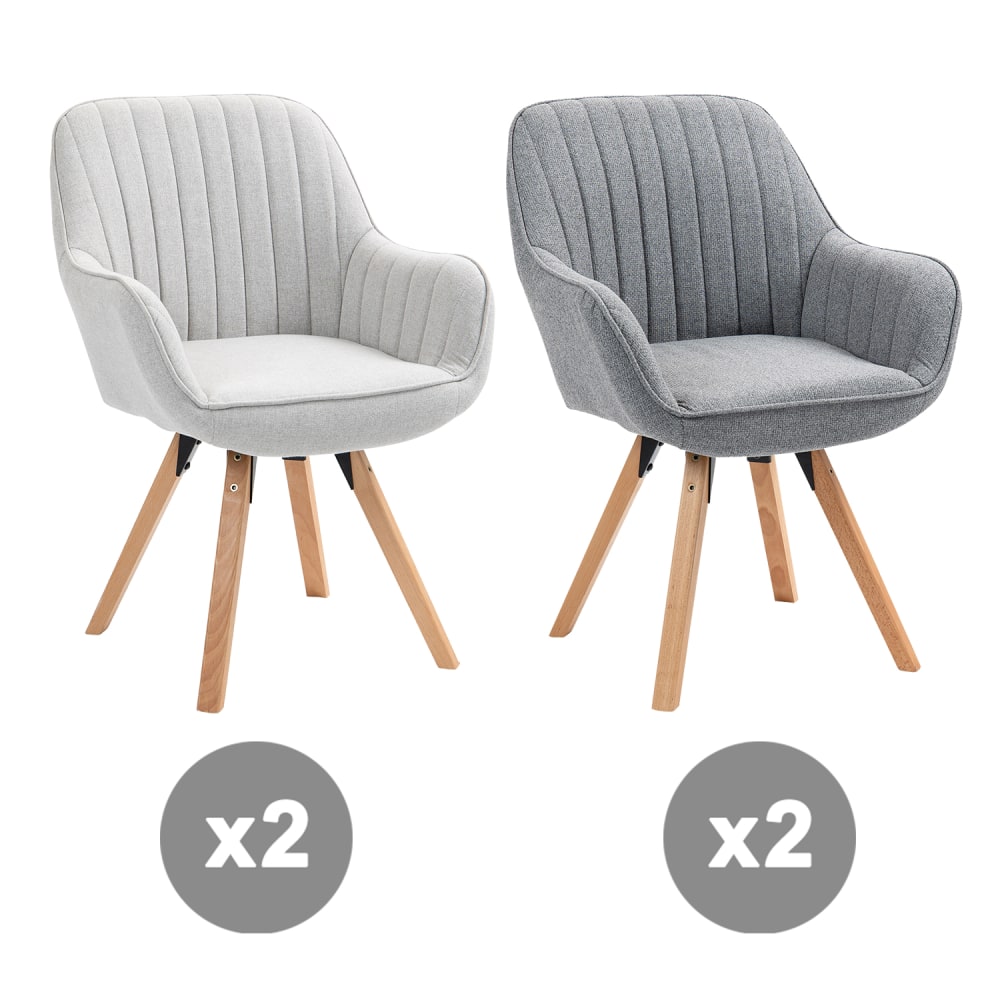 Lot de 4 chaises pivotantes - scandinave