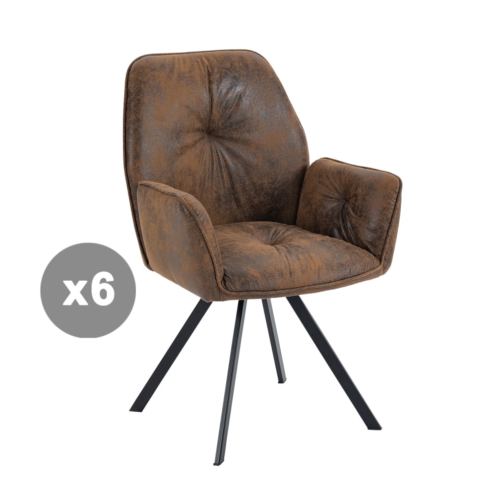 Lot 6 chaises salle