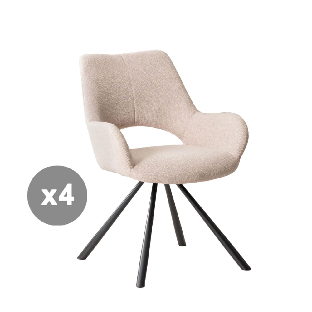 Lot 4 chaises salle