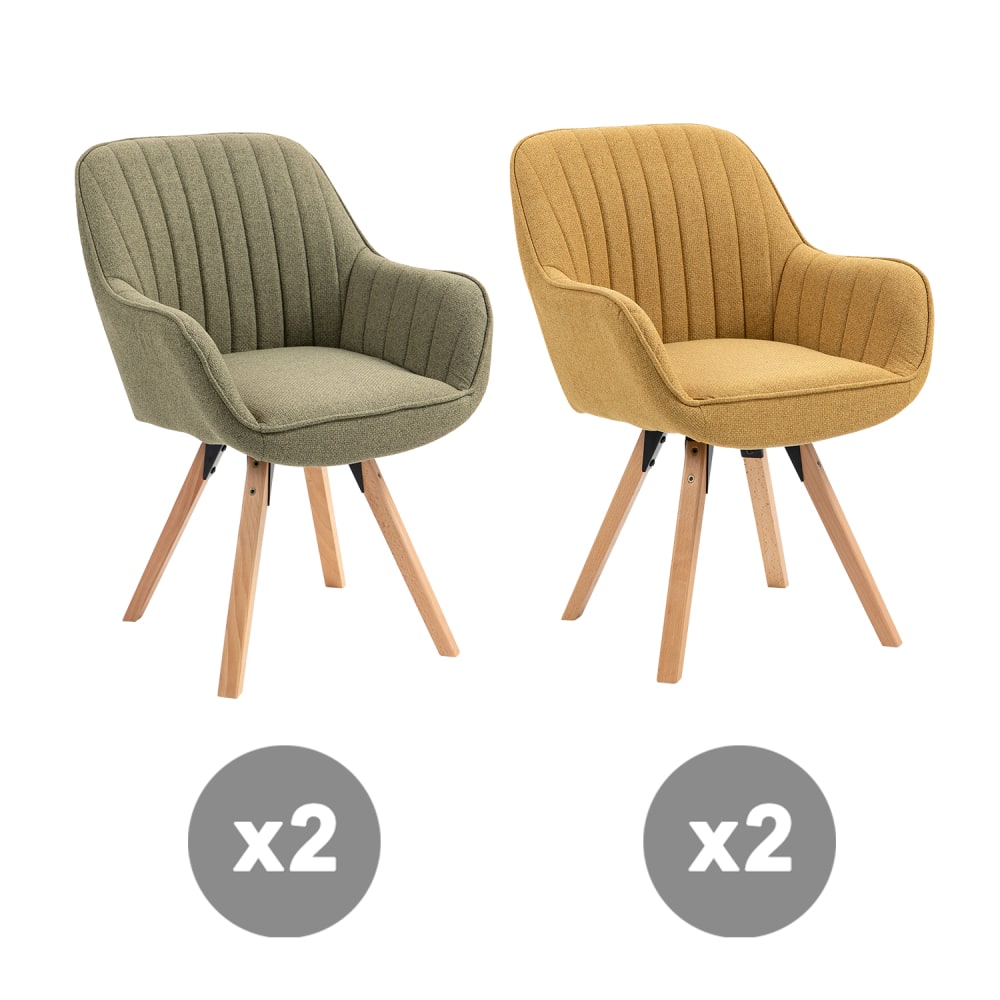 Lot de 4 chaises pivotantes - scandinave