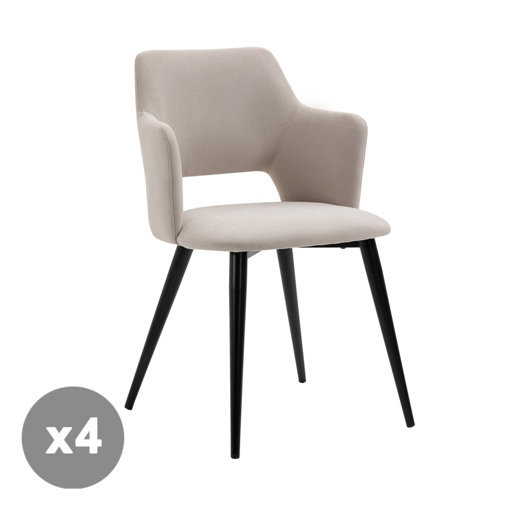 Lot de 4 chaises salle