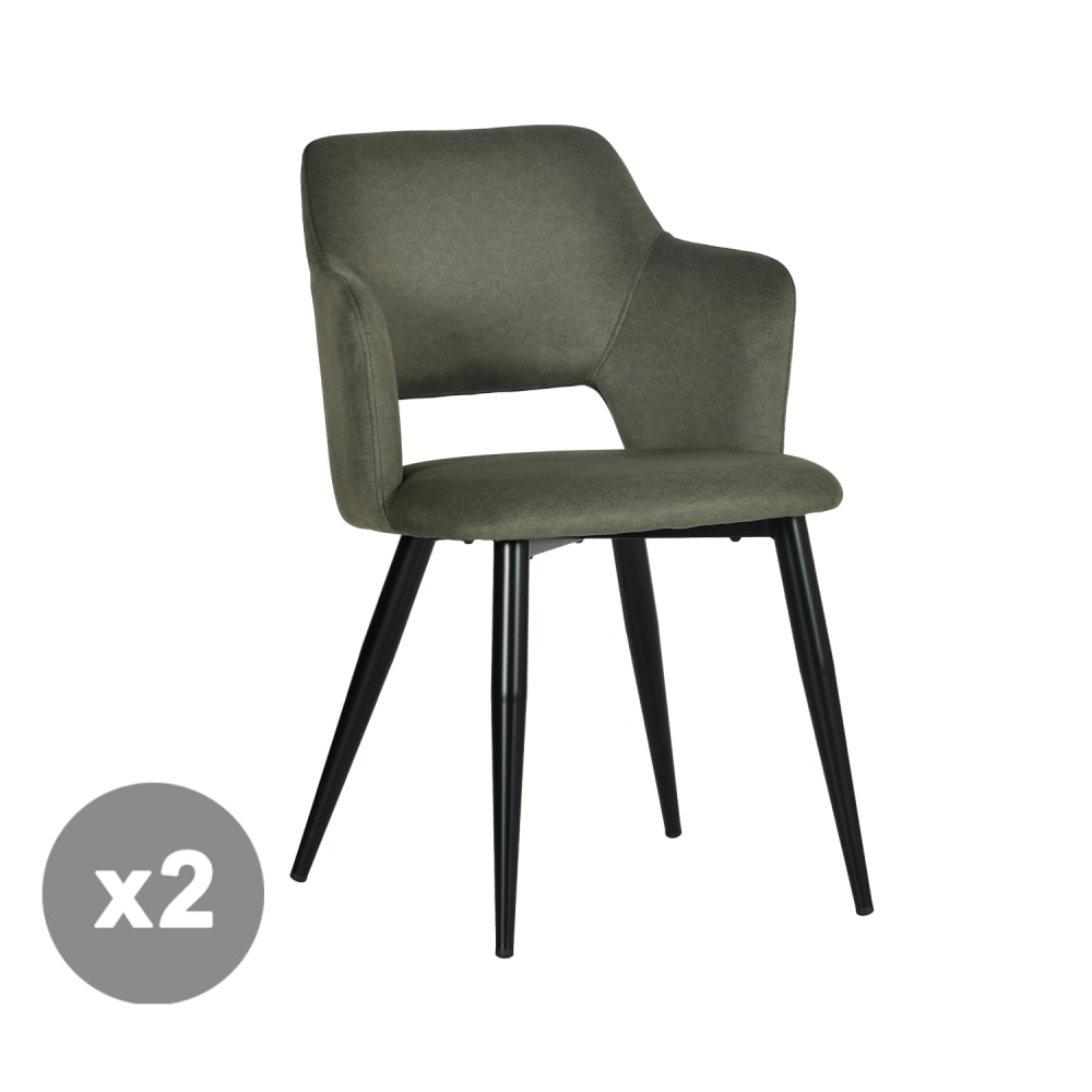 Lot de 2 chaises salle
