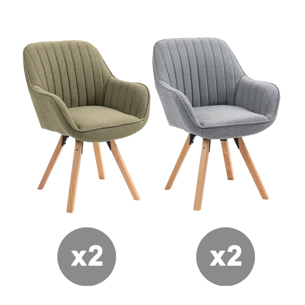Lot de 4 chaises pivotantes - scandinave