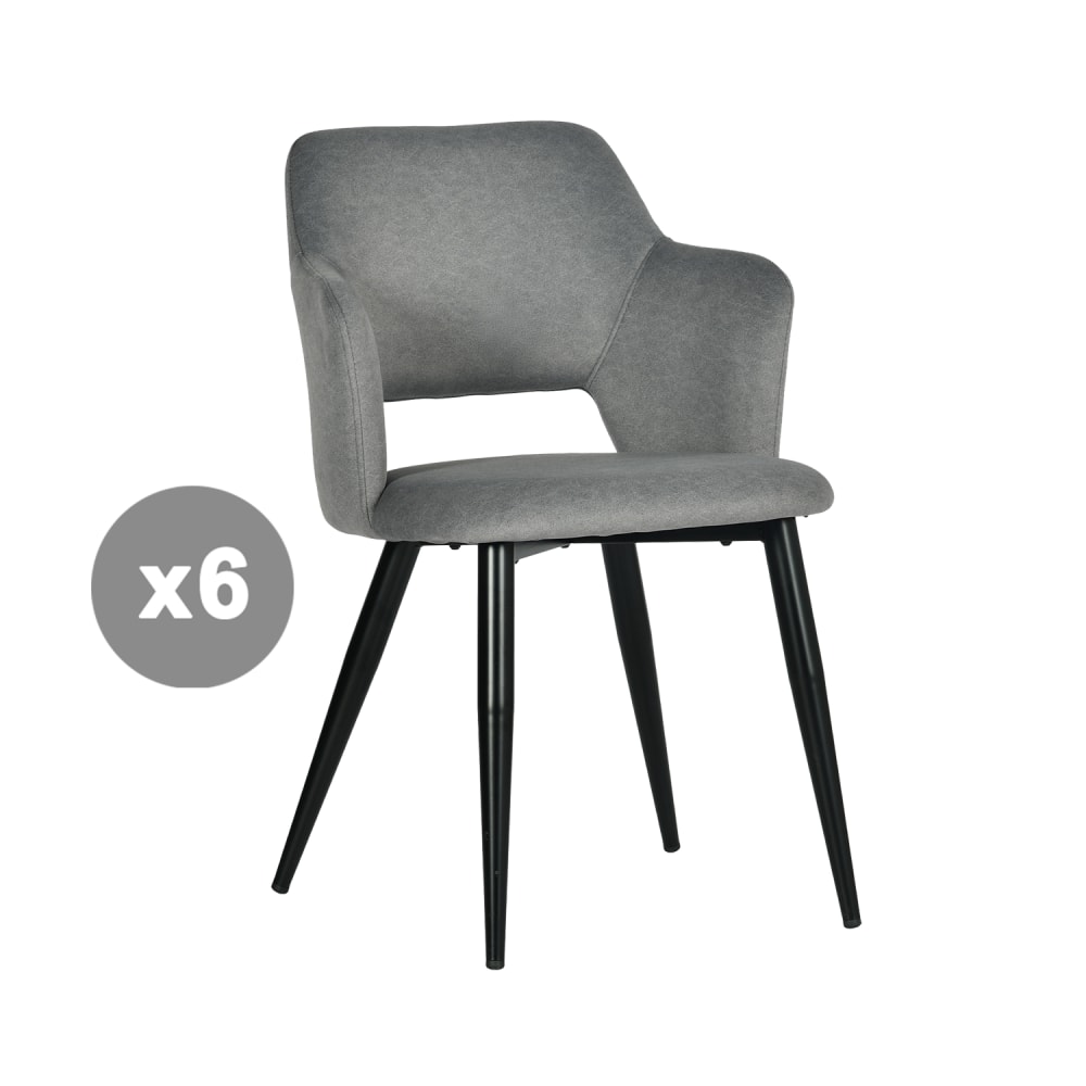 Lot de 6 chaises salle