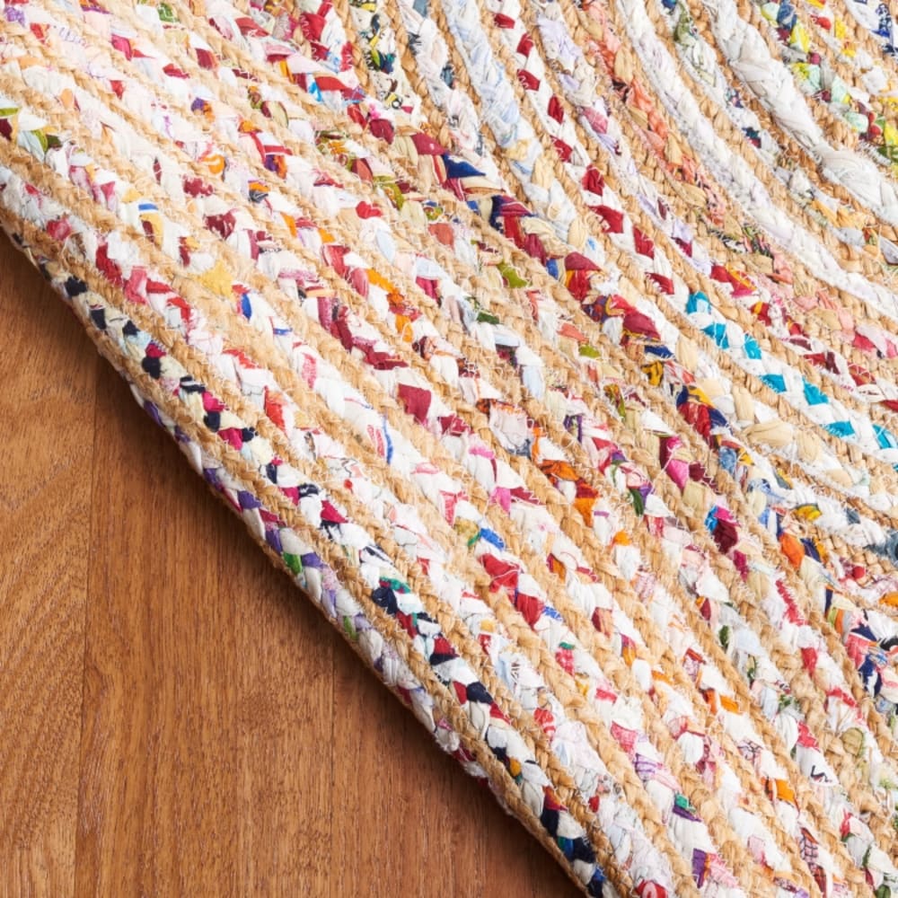Tapis côtier en jute beige/multicolore, 152 x 244 cm — vue 4
