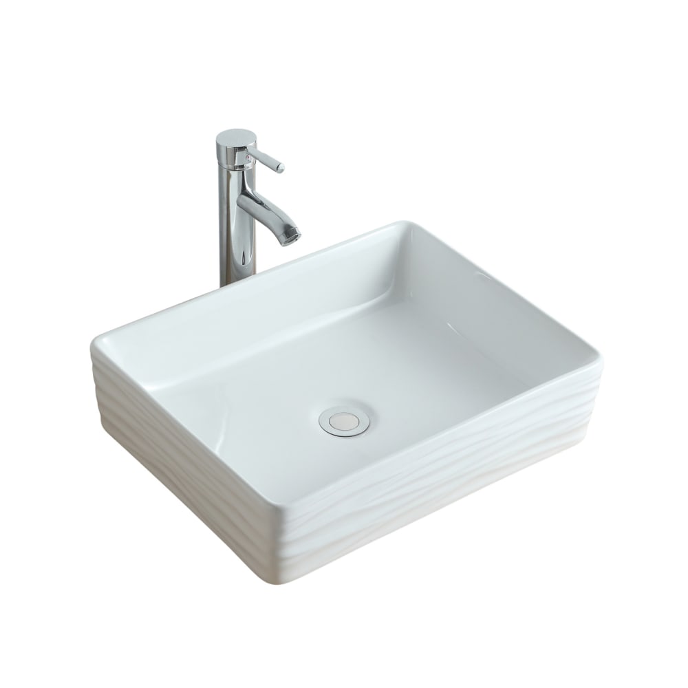 Vasque à poser rectangulaire  en céramique 47x36cm