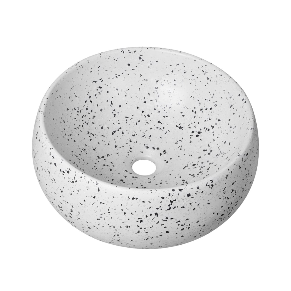 Vasque à poser  ronde en terrazzo 40cm