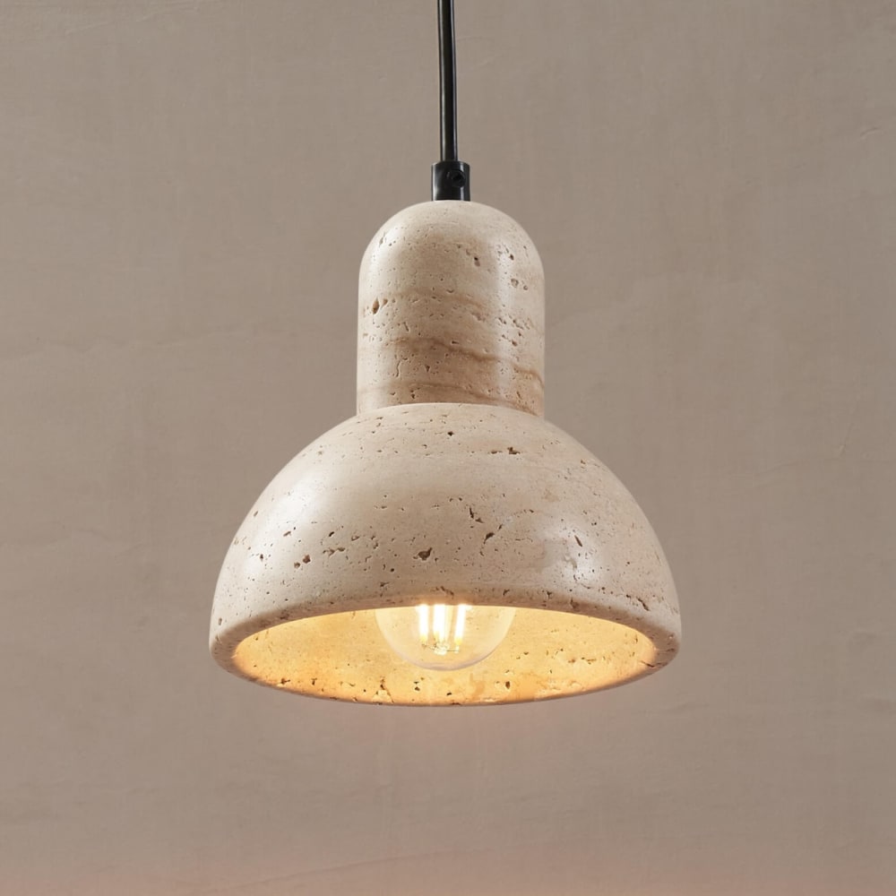 Suspension en pierre beige 15 cm — vue 4
