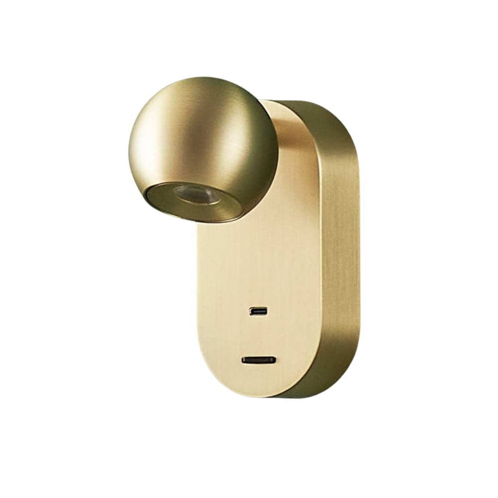 Applique en aluminium Doré 15 cm