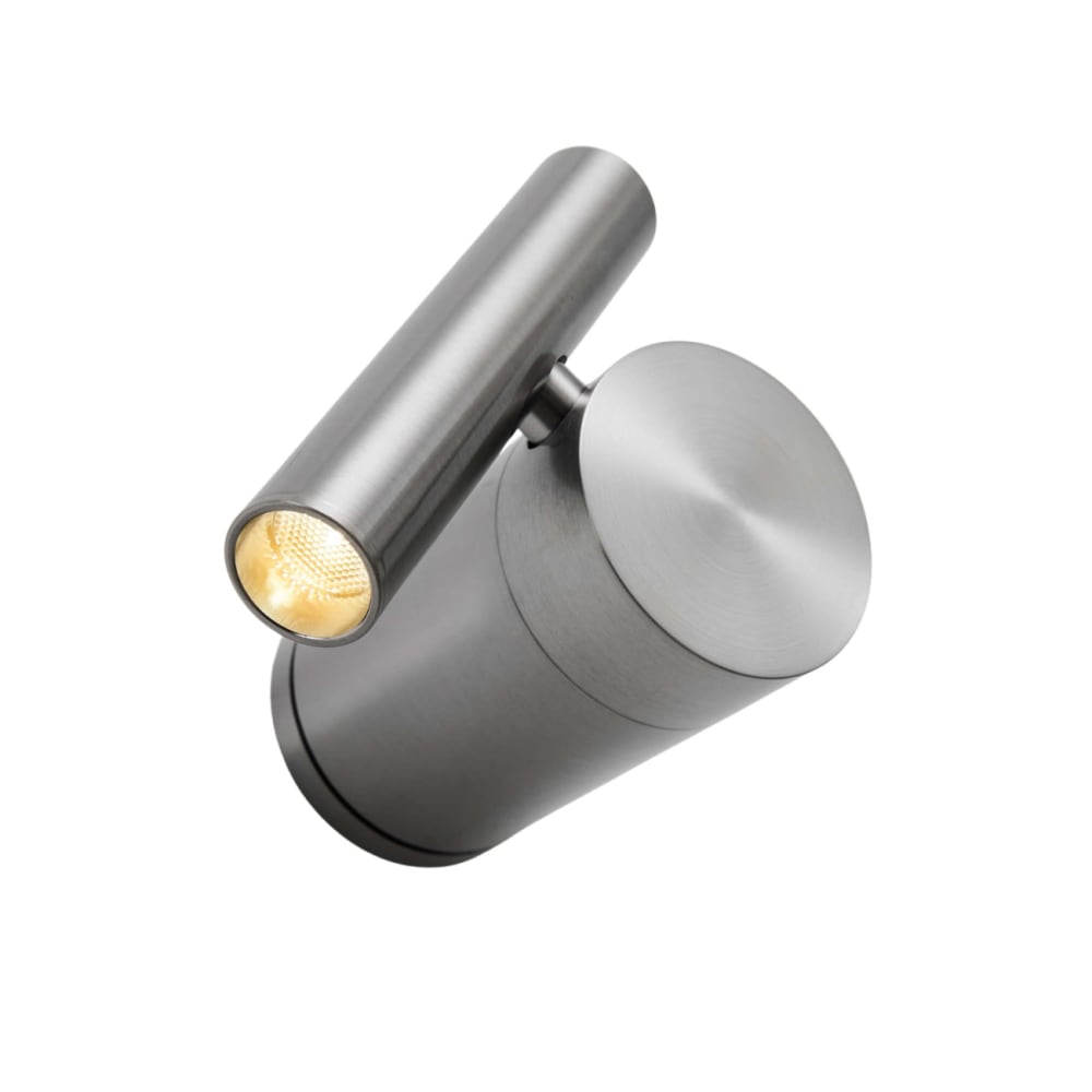 Kosilum Wandleuchte aus Aluminium 10 cm, Silber/Chrom Silber Metall