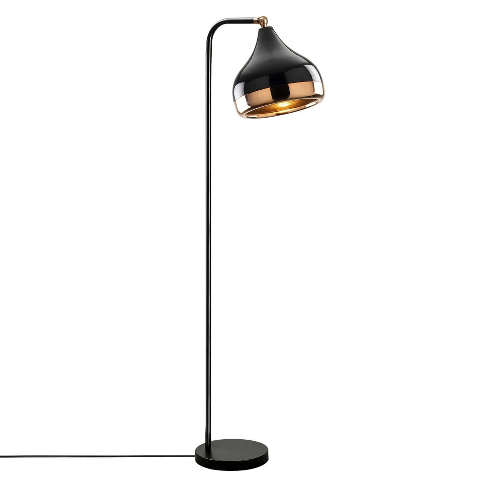 Lampadaire design en métal, tête orientable