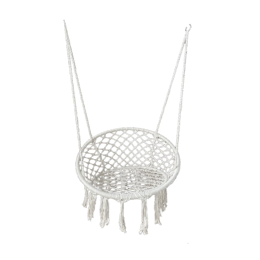 fauteuil tressé suspendu