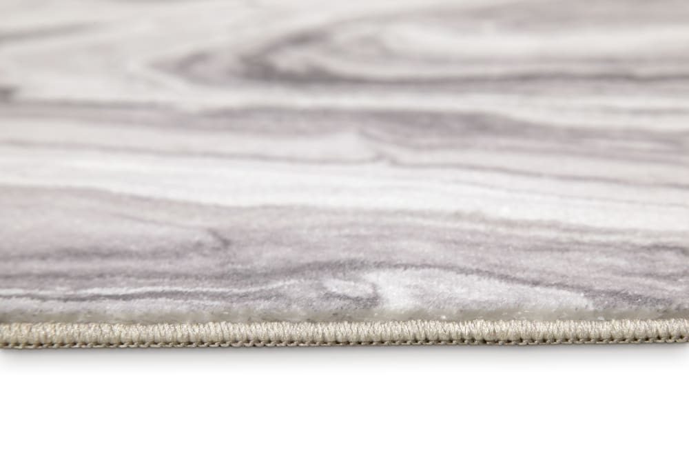 Tapis de bain effet marbre gris et blanc 80x150 — vue 4