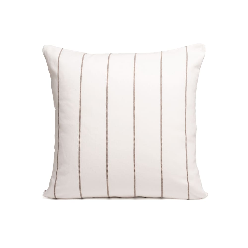 Lot de 2 housses de coussin en coton fil en relief teint lin 45x45