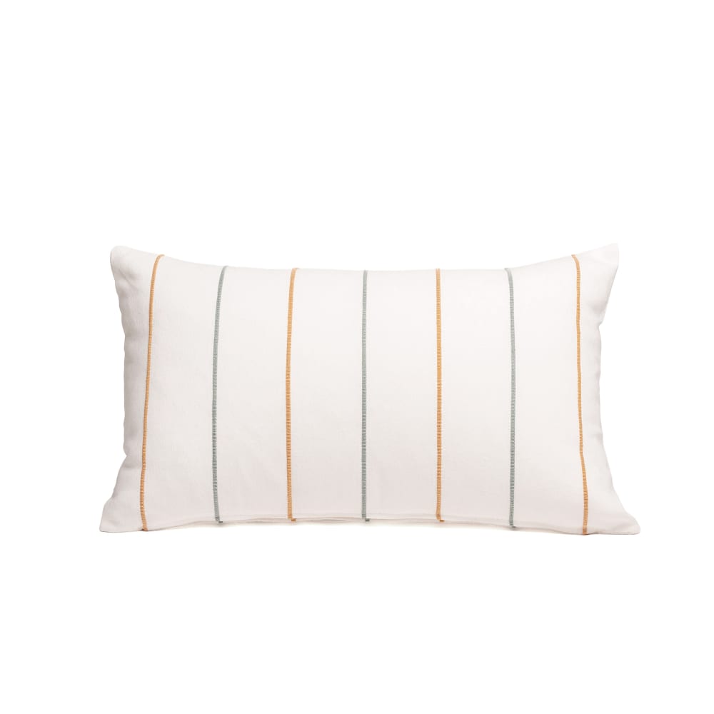 Lot de 2 housses de coussin en coton fil en relief teint or 50x30