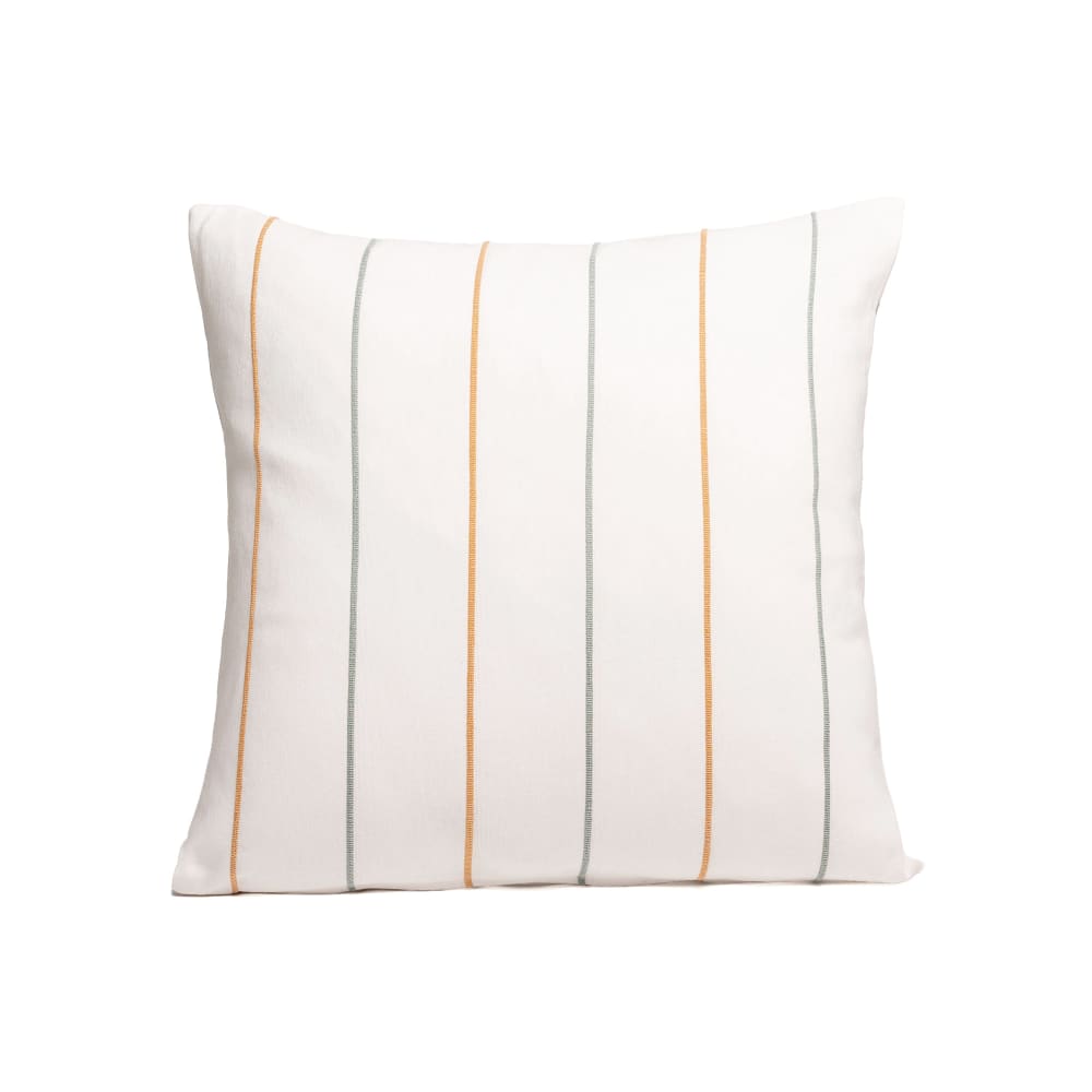 Lot de 2 housses de coussin en coton fil en relief teint or 45x45