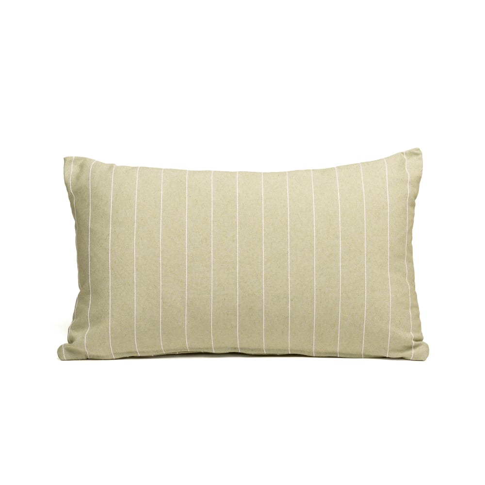 Lot de 2 housses de coussin en coton fil en relief vert 50x30