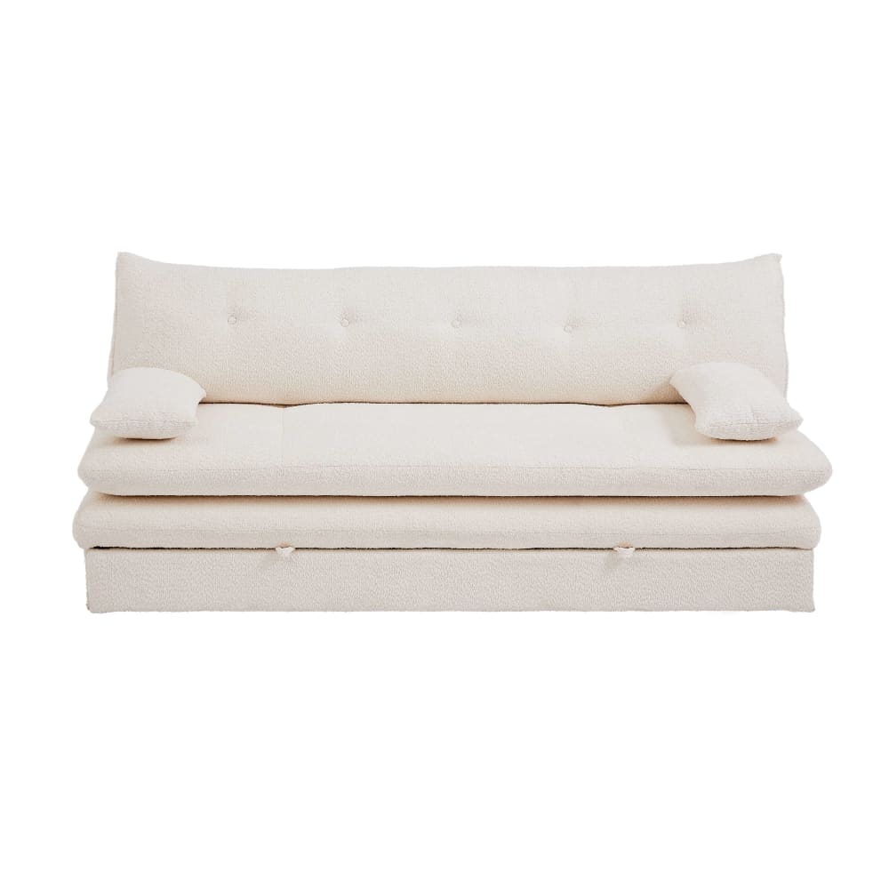 banquette en tissu bouclette