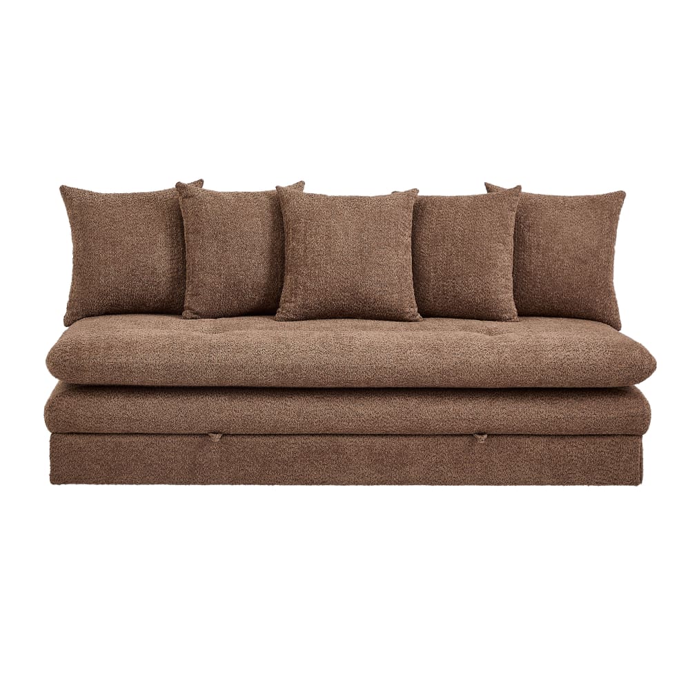 banquette en tissu bouclette