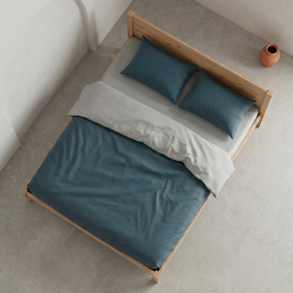 Housse de couette revérsible en 100% coton 240x220 cm + 2(50x85) cm — vue 3