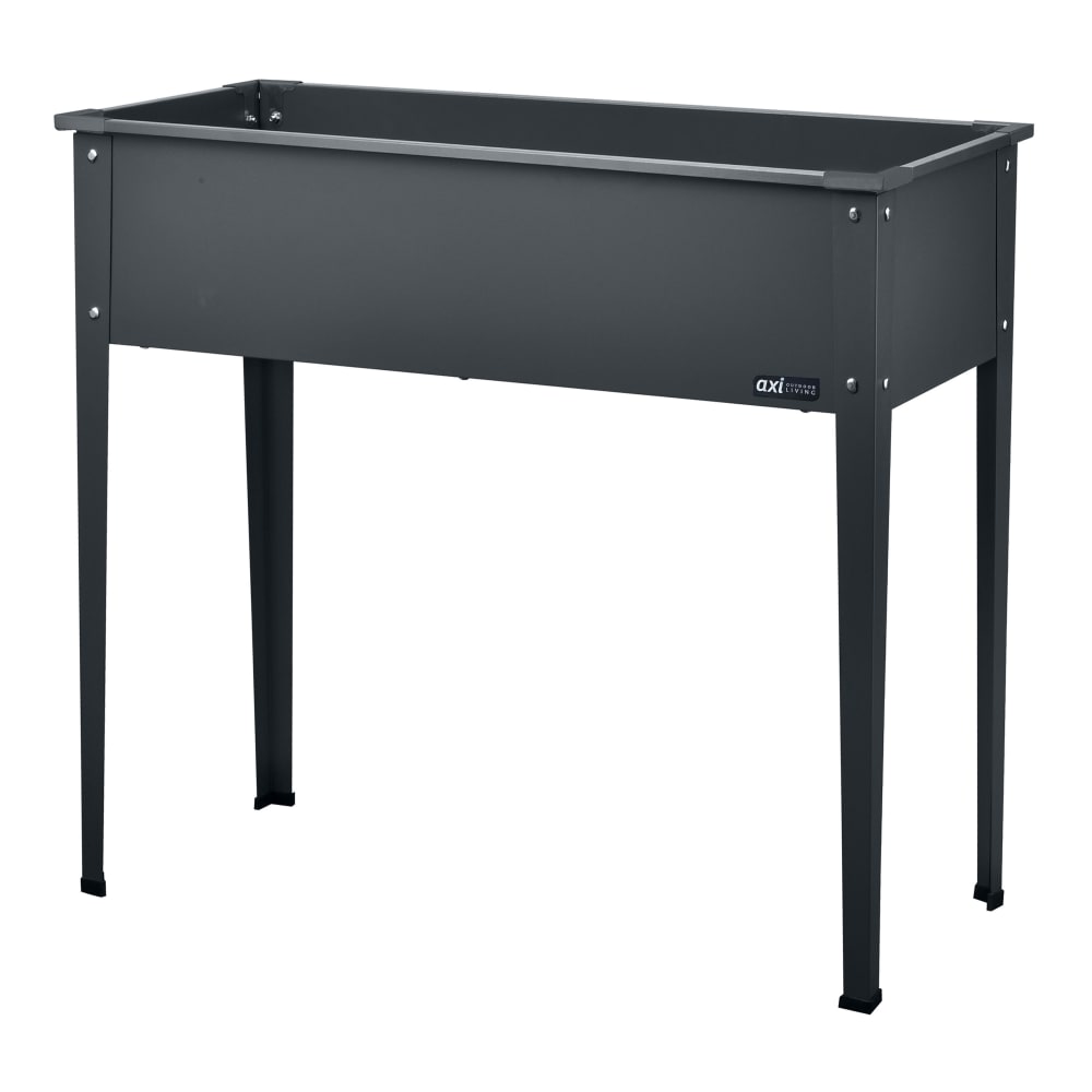 Jardinière surélevée en métal anthracite