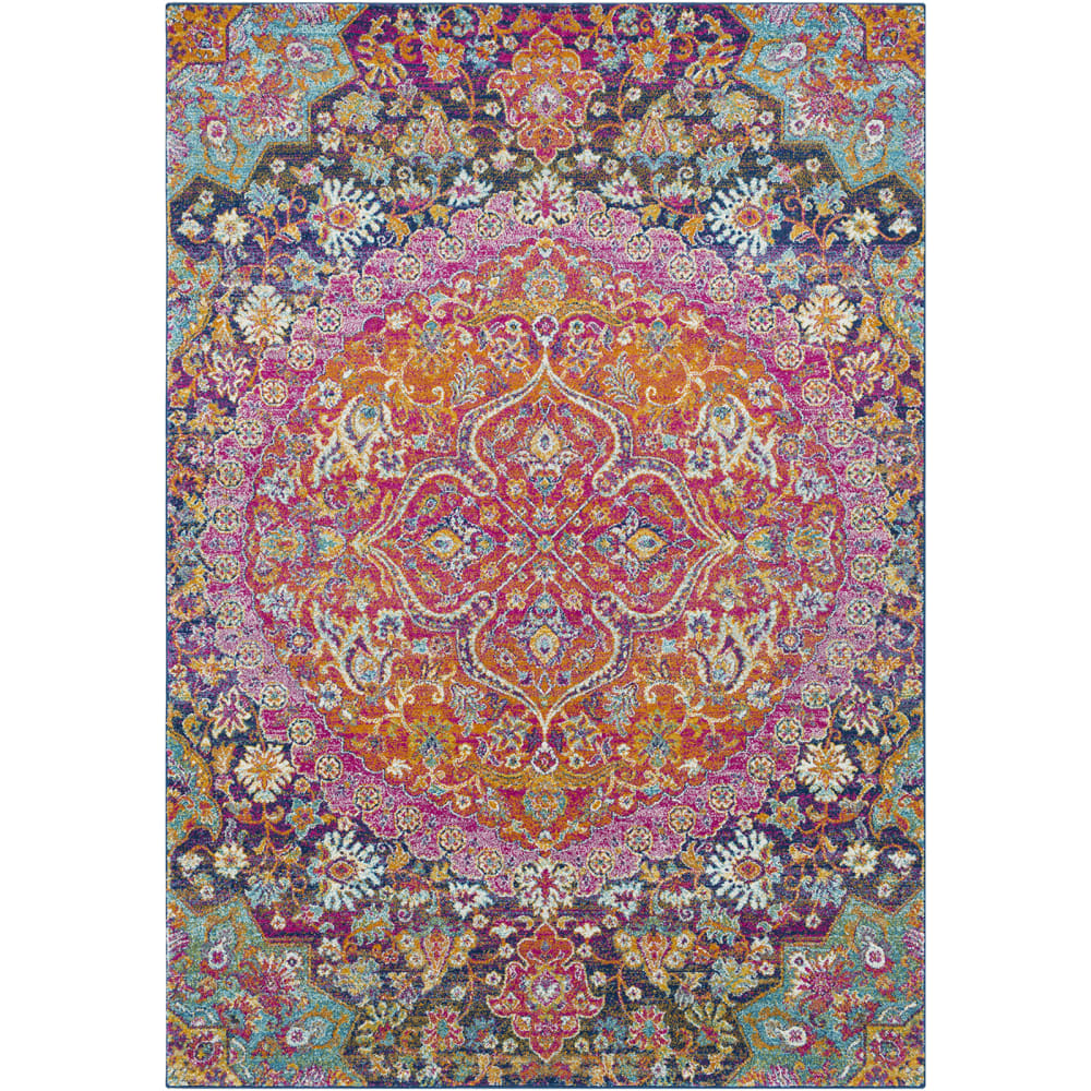 Vintage Orientalischer Teppich Granatrot 200x275 - Maisons Du