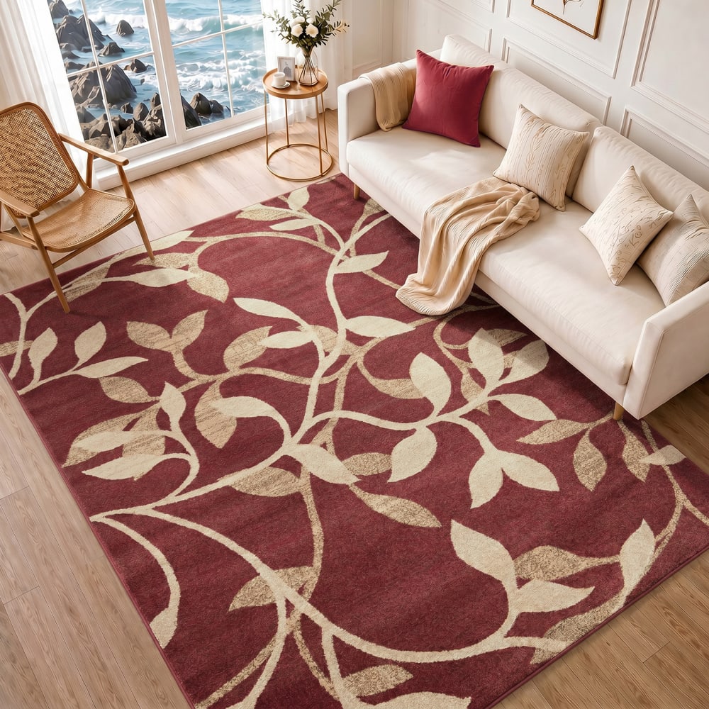 Tapis bohème traditionnel bordeaux 160x230 — vue 3