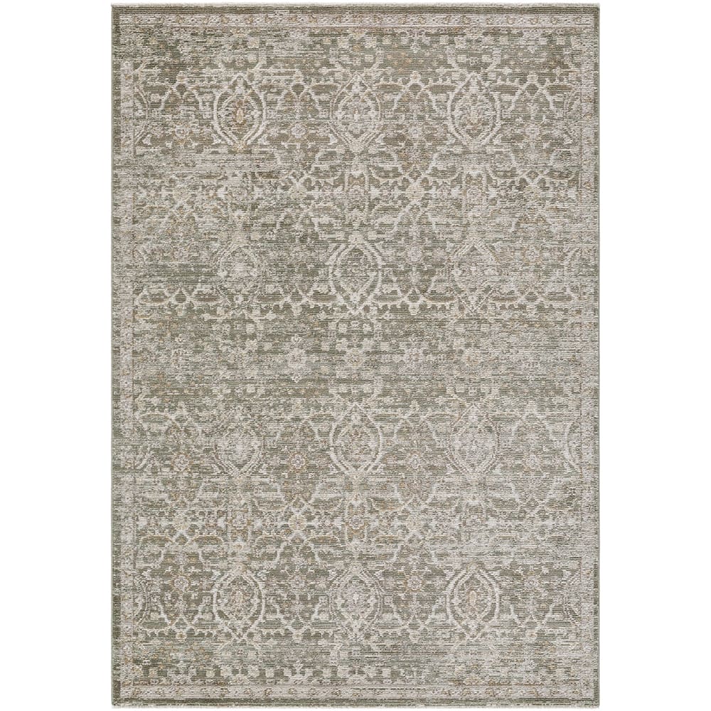 Galey Alix x Livabliss Vintage Boho Teppich Olivgrün/Braun