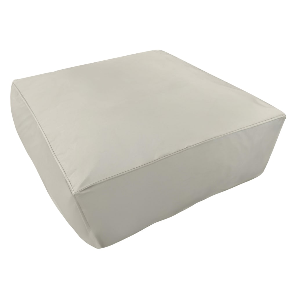 Housse de pouf pour salon de jardin modulable beige