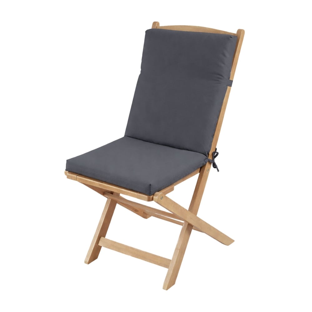 Coussin de chaise extérieur assise et dossier minorque polyester gris