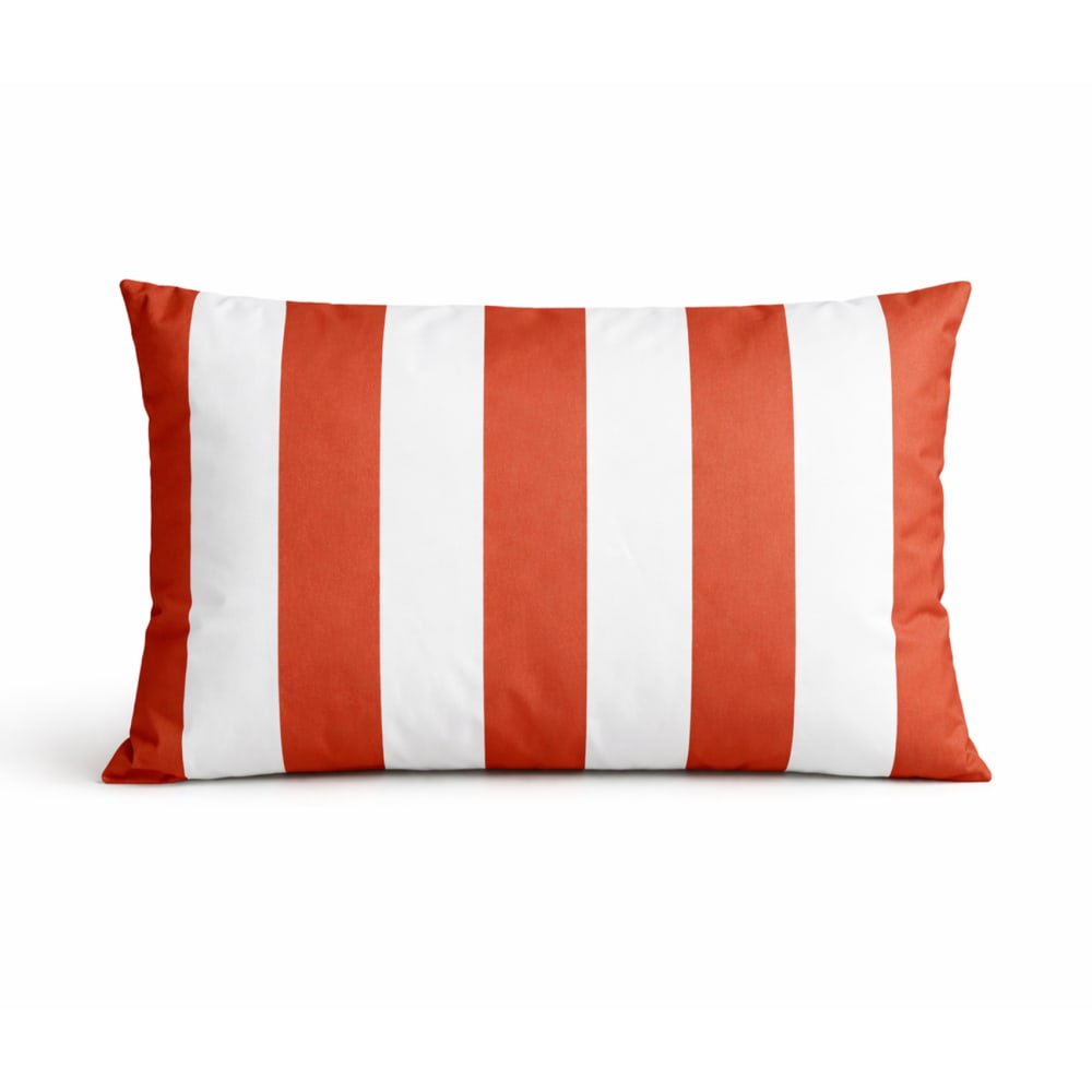 Coussin imperméable déhoussable à rayures arcachon polyester